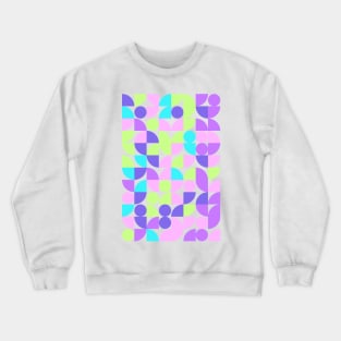 W Geometric Colourful Triangle Pattern for Crewneck Sweatshirt